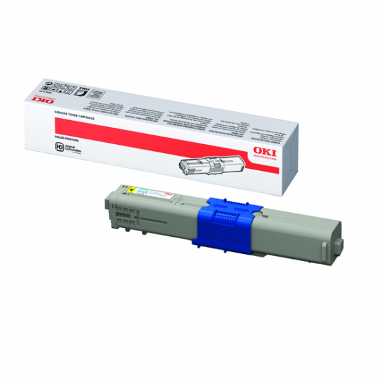 Oki C310/330 C510/C530 Yellow Original Toner Cartridge (44469704) 